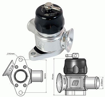 Turbosmart BOV Blow Off Valve Dual Port - Suits Nissan Black TS-0205-1026