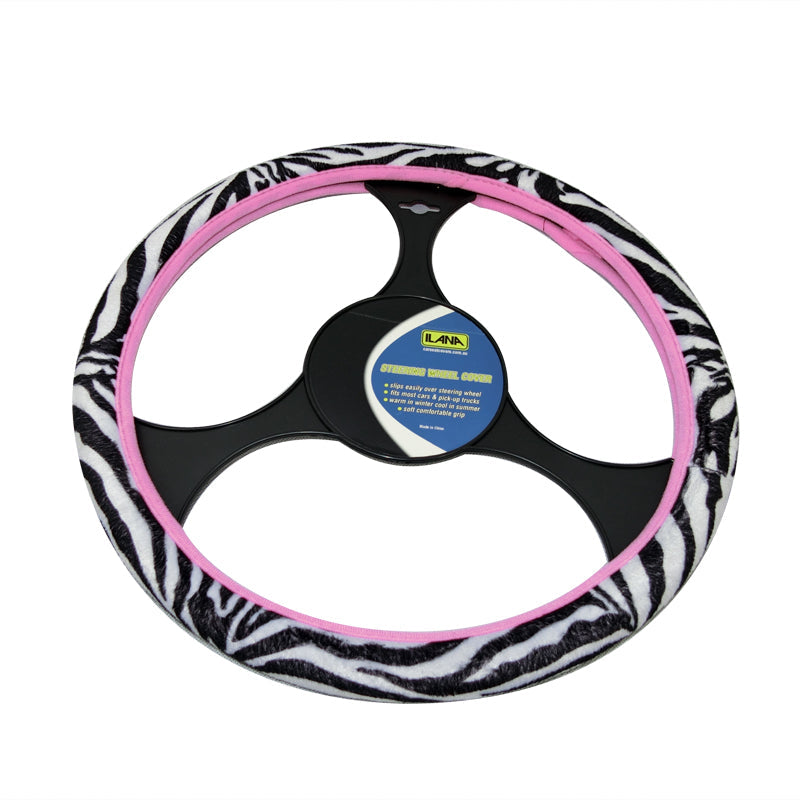 Hot Zebra Steering Wheel Cover