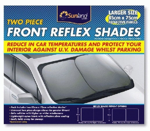 XXL Front Reflex Shades (Two Pieces)/Twist shade Spring Shade 8575