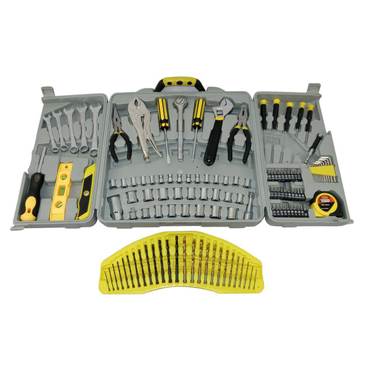 Tool Kit Deluxe 125 Piece Kit Sockets Wrenches Screwdrivers Bits TK125