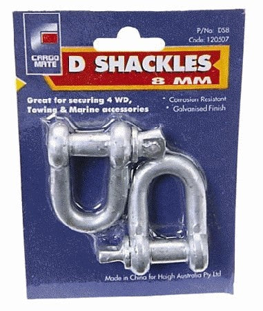 Towing Accessories : D Shackle 8mm Pair DS8