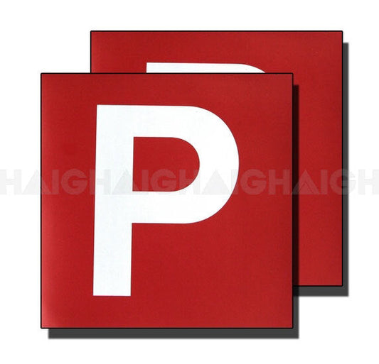 Electrostatic Red Provisional P Plastic Plates One Pair EP4