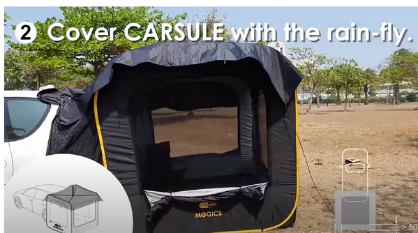 Carsule Car Pop-Up Cabin Capsule Awning Camping Tent 2m x 1.8m x 2m