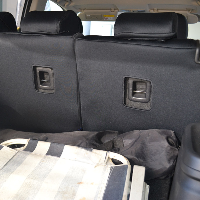 Wet Seat Black Neoprene Console & Seat Covers Suits Isuzu D-Max LSM/LSU-X-Terrain 7/2020-On Dual Cab Black Stitching