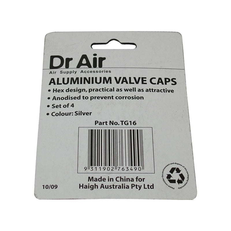 Tyre Valve Caps- Silver Colour TG16