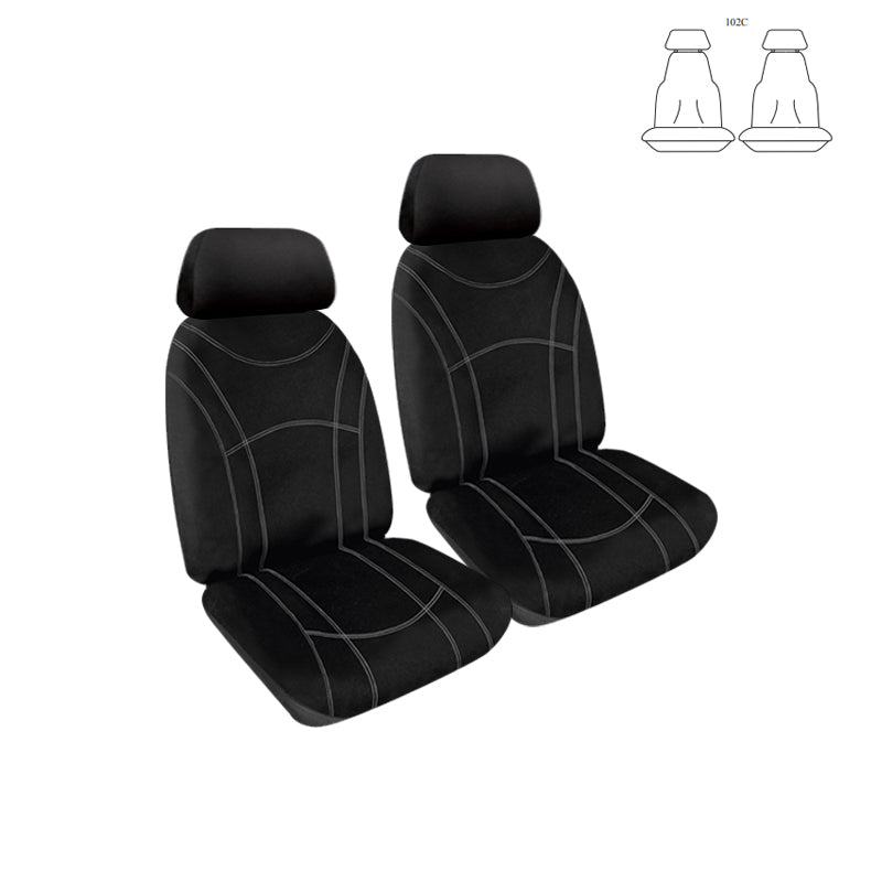 Getaway Neoprene Seat Covers Suits Mazda BT-50 (UN) Single Cab Bucket Seats 11/2006-10-2011 Waterproof