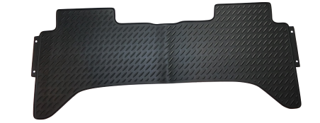 Rubber Custom Floor Mats Suits Holden Colorado Dual Cab RG 11/2013-6/2020 One pc Rear Black MRBHL001BLKR