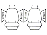 Wet N Wild Neoprene Seat Covers Set Suits Isuzu MU-X MY21 LS-M / LS-U / LS-T Wagon 6/2021-On 3 Rows