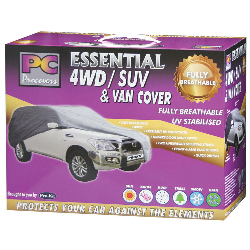 PC Procovers Essential Breathable Weatherproof Medium Car Cover PC40105M