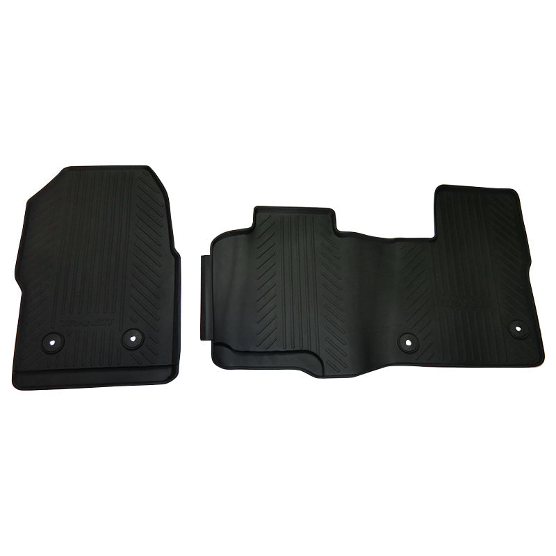 Custom Floor Mats Suits Ford Transit Van Manual 2013-2023 Front Rubber Composite PVC Coil