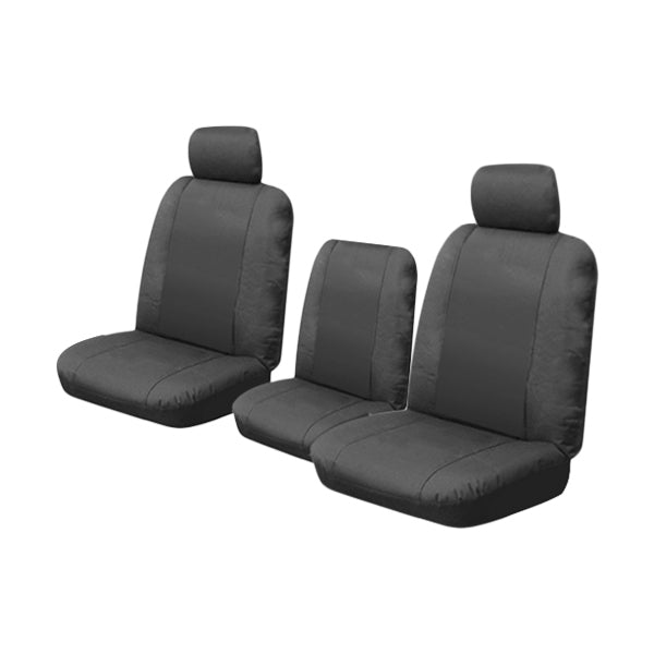 Custom Made Outback Canvas Charcoal Seat Covers suits Toyota Hiace Van 1980-1985 1 Row