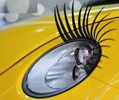 Car Eyelashes For Headlights Stick On Eye Lash Decoration