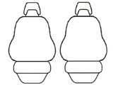 Custom Made Esteem Velour Seat Covers Suits Honda Insight Hybrid 4 Door Hatch 12/2010-On 2 Rows