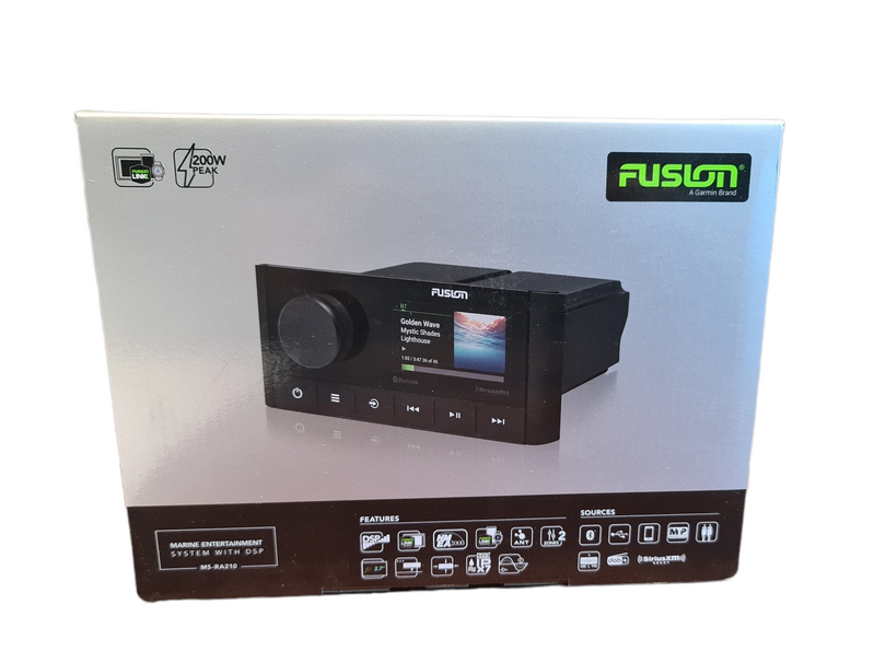 Fusion Marine Stereo Wireless Connectivity DSP, Bluetooth, 200W MS-RA210