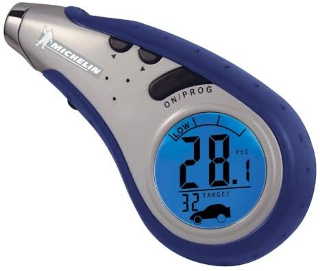 Michelin Programmable Digital Tyre Pressure Gauge with storage pouch 12279