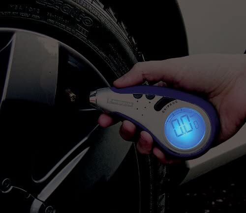 Michelin Programmable Digital Tyre Pressure Gauge with storage pouch 12279