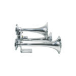 Chrome Truck Train Triple Air Horns 12V 24V -  OTH-1430CZ