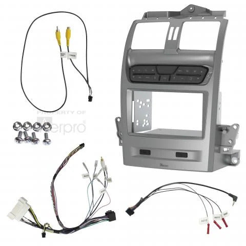 Facia Kit Double Din Silver Install Kit Suits Falcon BA BF Territory SX SY FP9750SK