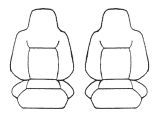 Custom Made Esteem Velour Seat Covers Suits Honda Prelude 2 Door Coupe 1992-1995 2 Rows