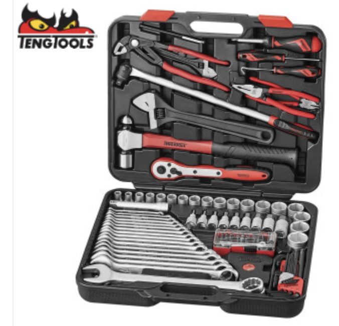 Teng Tools 105pc 1/2" Dr Metric Heavy Duty Tool Kit THDV105