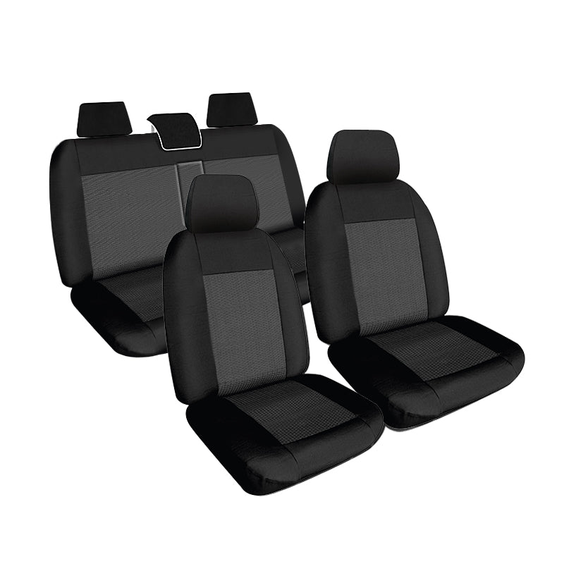 Weekender Jacquard Seat Covers Suits Isuzu D-Max LS-U/LS-M/X-Terrain 7/2020-On Dual Cab Waterproof