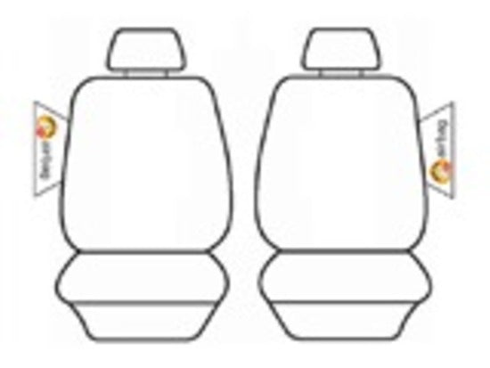 Custom  Velour Seat Covers Suit Nissan X-Trail T31 Front & Rear 10/2007- 2/2014 Deploy Safe Airbag EST6114CHA