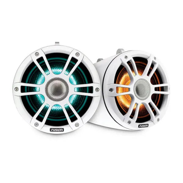 Fusion Marine 6.5" 230 Watt Sports White Marine Wake Tower Speakers with CRGBW p/n 010-02438-01