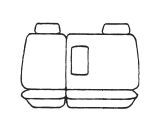 Esteem Velour Seat Covers Set Suits Hyundai Terracan 4 Door Wagon 12/2001-01/2004 3 Rows