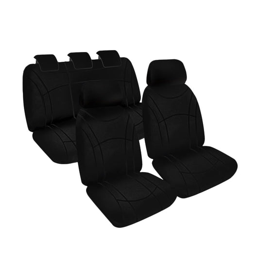 Getaway Neoprene Seat Covers Suits Suzuki Swift AZ GL/GLX Turbo Hatch 4/2017-On Black Stitch