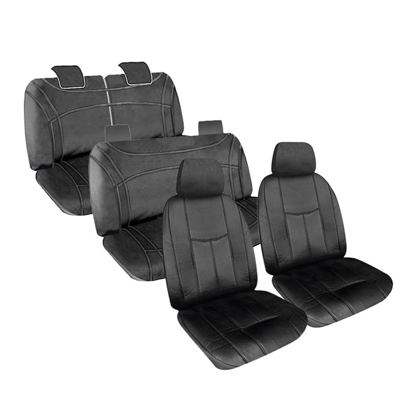 Empire Leather Look Seat Covers suits Toyota Prado 150 Series GX 7 Seater 6/2021-7/2024