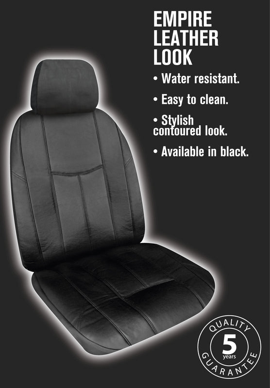 Empire Leather Look Seat Covers suits Toyota Prado 150 Series GX 7 Seater 6/2021-7/2024