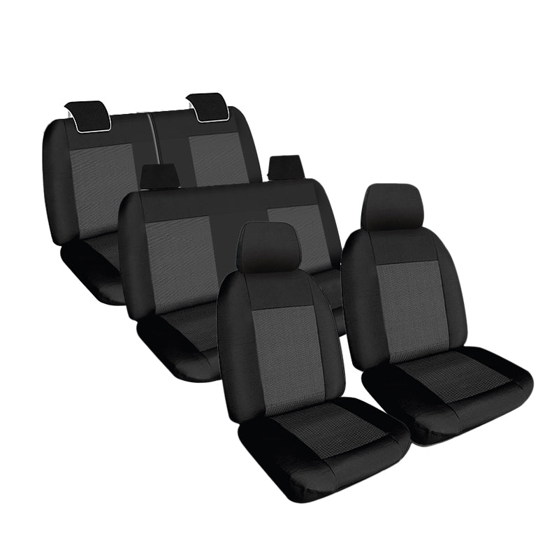 Weekender Jacquard Seat Covers suits Toyota Prado 150 VX/Kakadu 7 Seater 6/2021-On Waterproof