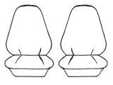 Custom Made Esteem Velour Seat Covers Iveco Stralis 405 Truck 2006 1 Row