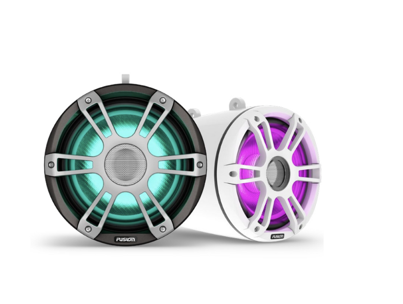 Fusion Marine 8.8" 330W Sports White Marine Wake Tower Speakers Signature Series 3i SG-FLT883SPW