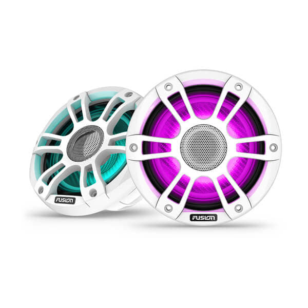 Fusion Sports White 3i Marine Signature 6.5 inch LED Light Speakers 230W SG-FL653SPW