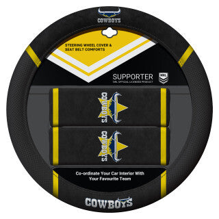 NRL North Queensland Cowboys Steering Wheel Cover ACNRL22COWACC