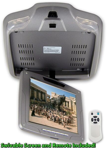 Soundstream 8" Flip-Down Overhead TFT-LCD Swivel screen Monitor Wireless Remote VCM-80