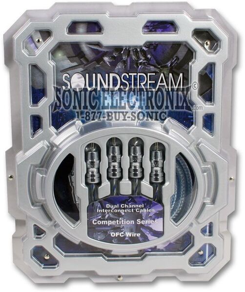 Soundstream 2 Channel 12-foot RCA Cable Dual Shielded Silk Braided RCA-12