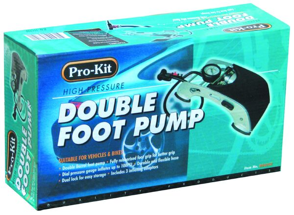 Foot Pump Double Barrel Twin Cylinder RG6258