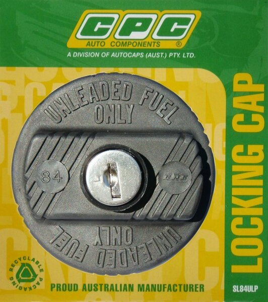 CPC Locking Petrol Cap suits most VW, Honda, Hyundai, Kia, Mazda, Mitsubishi SL84ULP