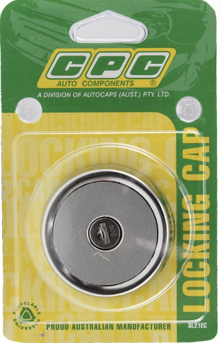 CPC Locking Petrol Cap suits Mazda, Sigma, Pulsar, Subaru Brumby, Leone 1975-94, Silvia, Hilux SL21EC