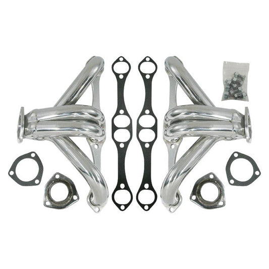 Small Block Chevy Stainless Steel Hugger Headers SBC Street Hot Rat Rod CAL-4470