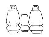 Custom Made Esteem Velour Seat Covers Land Rover Land Rover HTOP Wagon 1986 1 Row