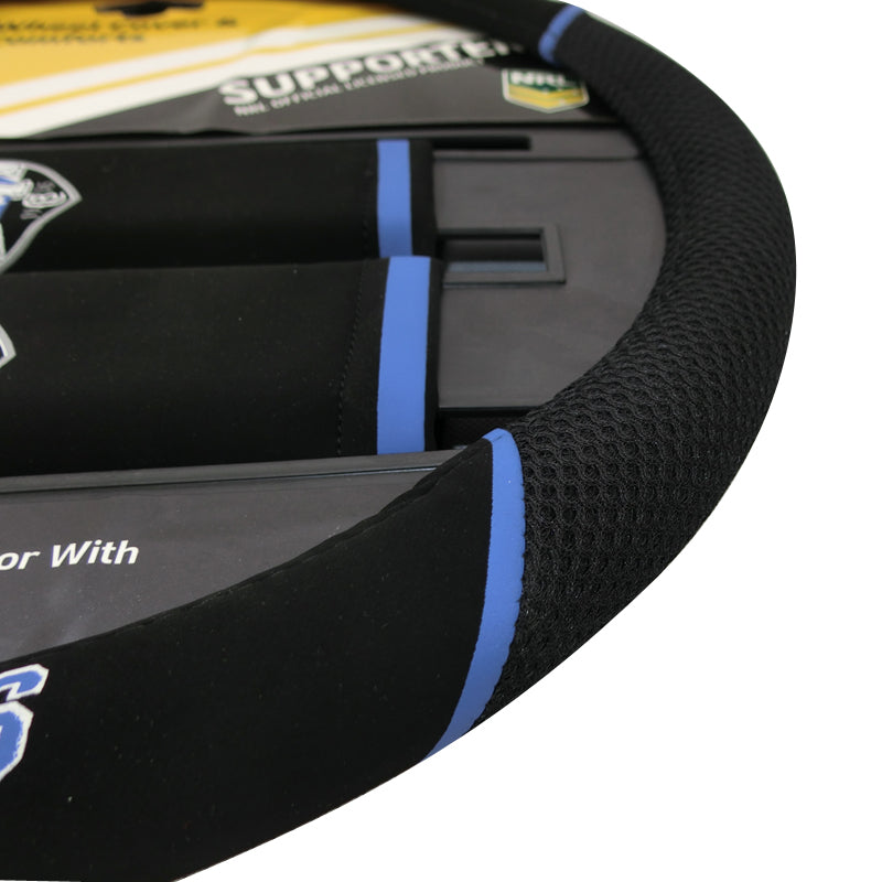 NRL Canterbury Bulldogs Steering Wheel Cover