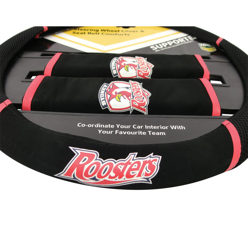 NRL Sydney Roosters Steering Wheel Cover