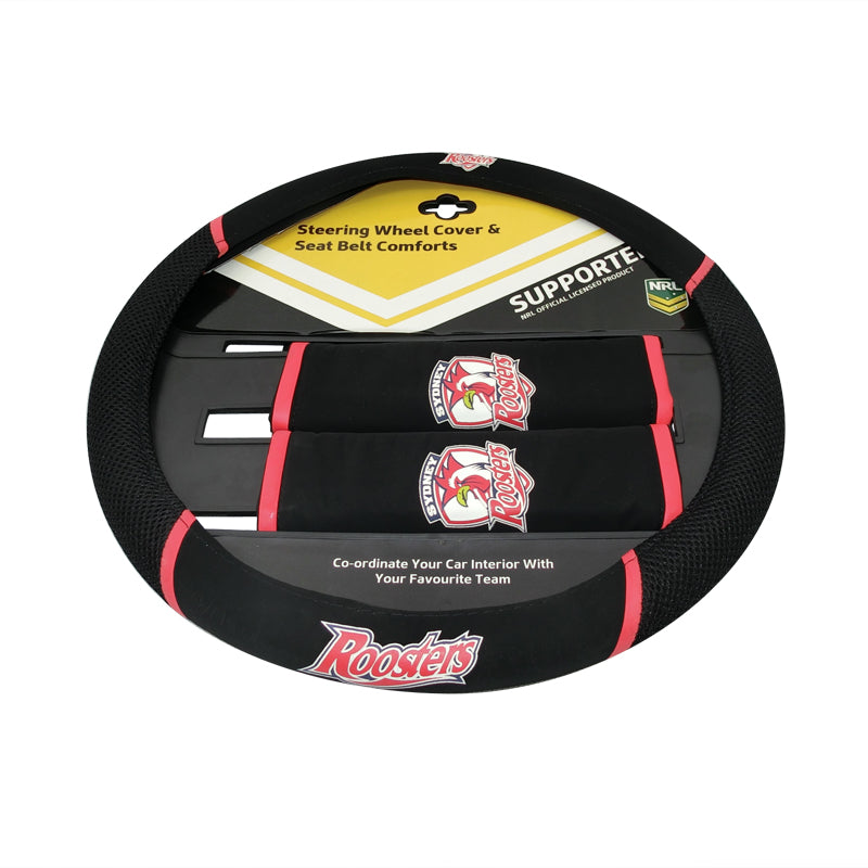 NRL Sydney Roosters Steering Wheel Cover