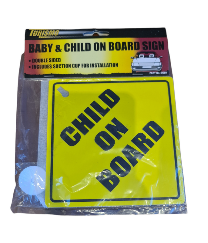 Baby / Child On Board Road Sign One Pair