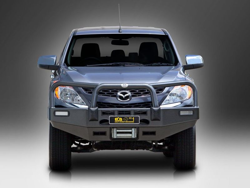 ECB Bull Bar Suits Mazda BT-50 High Rise Big Tube Bullbar Winch Bar - ADR Compliant 10/2011-6/2020