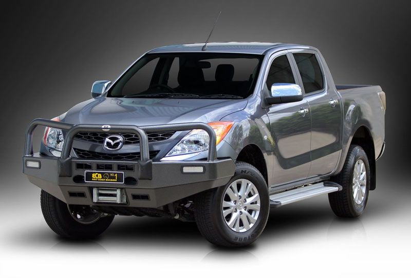 ECB Bull Bar Suits Mazda BT-50 High Rise Big Tube Bullbar Winch Bar - ADR Compliant 10/2011-6/2020