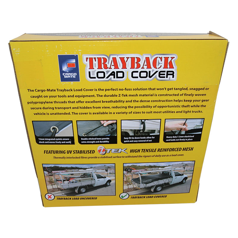 Trayback Heavy Duty Load Cover Dual Cab Ute Light Truck Cargo Mesh 1.8 x 2M CGN11